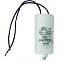 Condensator pornire motor 40uF, 400V, fir, surub fixare, MOTCAP-40UF-WR
