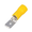 Terminal tata, push-on, izolat, 6,4x0,8mm, 4-6mm2, galben, ST-030Y