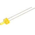 LED 2mm, galben, plan, 3-10mcd, 2.2-2.5V, L-13YD