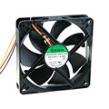 Ventilator 24VDC, 120x120x25mm, bila, 2 fire, EEC0252B1-000U-A99, SUNON