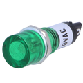 Lampa semnalizare, panou, 230VAC, neon, 10mm, verde, NI-1GN-230V