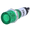 Lampa semnalizare, panou, 230VAC, neon, 10mm, verde, NI-1GN-230V