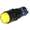 Intrerupator apasare, push, SPDT, ON-(ON), galben, orificiu montre 12mm, 3 pini, V12Y-11-Y