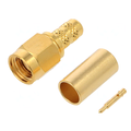 Conector coaxial, RG58, mufa SMA, tata, 50 ohmi, 12.4GHz, SMA1111A1-3GT50G, AMPHENOL
