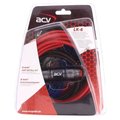 Set cabluri montare, amplificator auto, cabluri, 0.8mm2, 6mm2, LK6, ACV