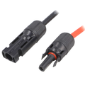 Conectori solar MC4, mama, tata, 1m cablu, 4mm2, SOLCON4-MF-1M
