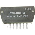 STK4034X, AF power amplifier, 45W,  in 15-pin