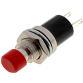 Push buton, monostabil, rotund, rosu, OFF-(ON), 2A, orificiu montare 7mm, PS-01