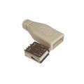 Conector  USB-A 2.0, mufa, demontabil, 4 pini, lipire, USB-A-5049