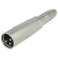 Adaptor XLR, tata, 3 pini, jack 6.35mm, mama, mono, XLR-3M6.35FM