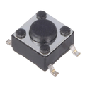 Microtach, push buton, smd, 6x6mm, SPST-NO, TACTM-64N