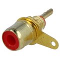 Conector RCA, soclu, mama, rosu, CC-117