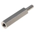 Distantor metal alama nichel, filet interior si exterior, M3, L20, TFM-M3/20, FIX&FASTEN