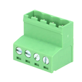 Conector 4 cai, regleta deconectabila, 300V, 11A, tata, verde, pas 5.08mm, 2EDGKR-5.08-04P14, DEGSON