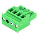 Conector 4 cai, regleta deconectabila, 300V, 11A, mama, verde, pas 5.08mm, 2EDGKA-5.08-04P, DEGSON