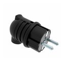 Stecher rotund, cauciuc, AC, 2P+E, 16A,  IP44, ELPL-SH/RB-BK114022011