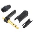 Conector Jack 6.3mm, stereo, 2 inele, 3 pini, in unghi, ST-NP3RX, NEUTRIK