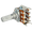 Potentiometru 50K, stereo, lin, R16140G-B50K