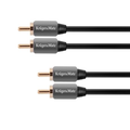 Cablu audio, 2 x RCA, 2 x RCA, 1.8m, profesional, TH0305, KRUGER&MATZ