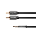 Cablu audio, 2 x RCA, tata, jack 3.5mm, stereo, tata, 1.8m, TH0310, KRUGER&MATZ