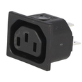 Conector: alimentare AC; soclu; mamă; 10A; 250VAC; C13, (F)10A, PX0695/10/63, BULGIN