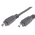 Cablu; IEEE1394, FirWire,  4pin mufă, din ambele părţi; 1,8m, 2m, 1394-44/1.8