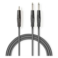 Cablu stereo, jack 3.5mm, stereo, 2 x jack 6.35mm, 1.5m, COTH23200GY15