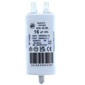 Condensator 16uF, pornire motor, 16uF, 425V, cu papuc, surub, 4.16.10.99.64, DUCATI