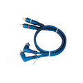 Cablu 2x RCA la 2x RCA, 5m, tata, la 90 grade, K2668-5