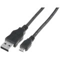 Cablu USB 2.0; USB A mufa, USB B, micro usb; 0.6m; negru; CABLE-USBA-MICROB-0.6BK