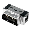 Conector MDR, cablu-placă; 26pin, ecranat; pt.cablu-bandă; tată, 5749621-2, TYCO