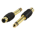 Adaptor jack 6.35mm, tata, RCA, mama, mono, gold, AC-021G