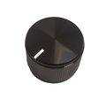 Buton aluminiu, diametru 23.8mm, negru, diametru ax 6.4mm, MC21045