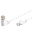 CABLU UTP CAT5e, 10m, 1 mufa in unghi, conectori RJ45, U/UTP5-90-100WH, GOOBAY