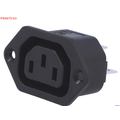Conector: alimentare AC; soclu; mamă; 10A; 250VAC, conectori 6.3mm, PX0675/63, BULGIN