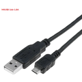 Cablu USB 2.0; USB A mufă, USB B micro mufă; 1,8m, MIUSB-166-1.8A