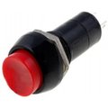 Push buton, ON-OFF, bistabil, rotund, rosu, 1A, montura M12, orificiu montare Ø12mm, PRK0011B