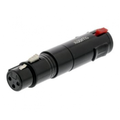 ADAPTOR XLR, 3 PINI, LA JACK 6.3MM, mama-mama, negru, SWOP15944B
