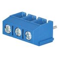 Conector PCB, albastru, 3 pini, RM5.08, unghi 90, TB-5.08-P-3P/BL, NINIGI