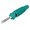 Conector banana, 4mm, verde, BUELA30KGN, HIRSCHMANN T&M