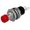 Intrerupator apasare, push, monostabil, OFF-(ON), rosu, orificiu motare 7mm, PS10B2RD, NINIGI