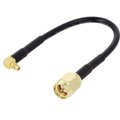 Adaptor GPS, MMCX tata, SMA tata, adaptor GPS, cablu Rg17, 0.1m, AD.ANT.003