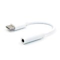 Adaptor USB-C tata, Jack 3.5mm mama, 11cm, alb, ADAPT-USBCM/3.5MMF-0.11WE