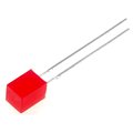Led 5mm, rosu, dreptunghiular, 5x5mm,  difuz, 7-15mcd, plat, LL-553ID, LUCKYLIGHT