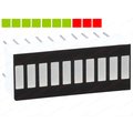 Bargraph cu LED, 10 segmente, 7x verde, 3x rosu, OSX10201-GGR1, OPTOSUPPLY