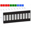 Bargraph cu LED-URI, 10 segmente, 4x rosu, 3x verde, 3x albastru, OSX10201-RPB1, OPTOSUPPLY