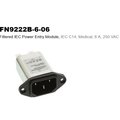 Filtru de retea monofazat, medical, 250VAC, 6A, FN9222B-6-06, SCHAFFNER