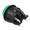 Intrerupator push, verde, OFF-ON, 20A, 4 pini, DPST, orificiu montare Ø25mm, R13541BL01BGN2
