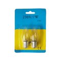 Bec pentru lampa de noapte, E14, 230V, 7W, 2 buc, 5755