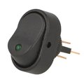 Intrerupator basculant, ON-OFF, 30A, 12VDC, 3 pini, negru, led verde, SPST, RD2-1A-DC-1-GL, SWITCH COMPONENTS